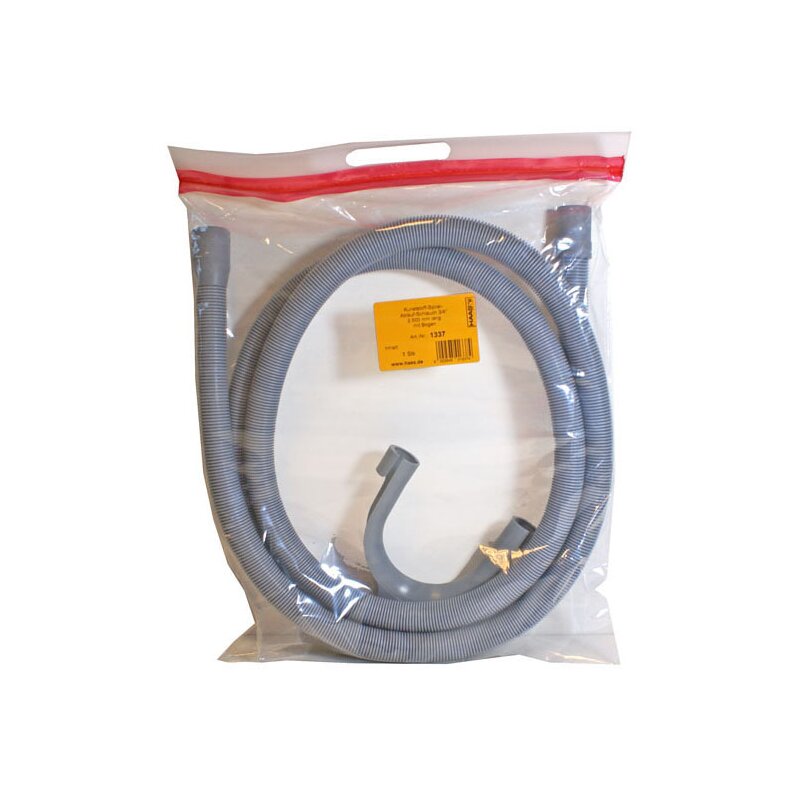 Abfluss-Spiralenschlauch 2-5 m - 3-4 f- Waschmaschinen und Splmaschinen