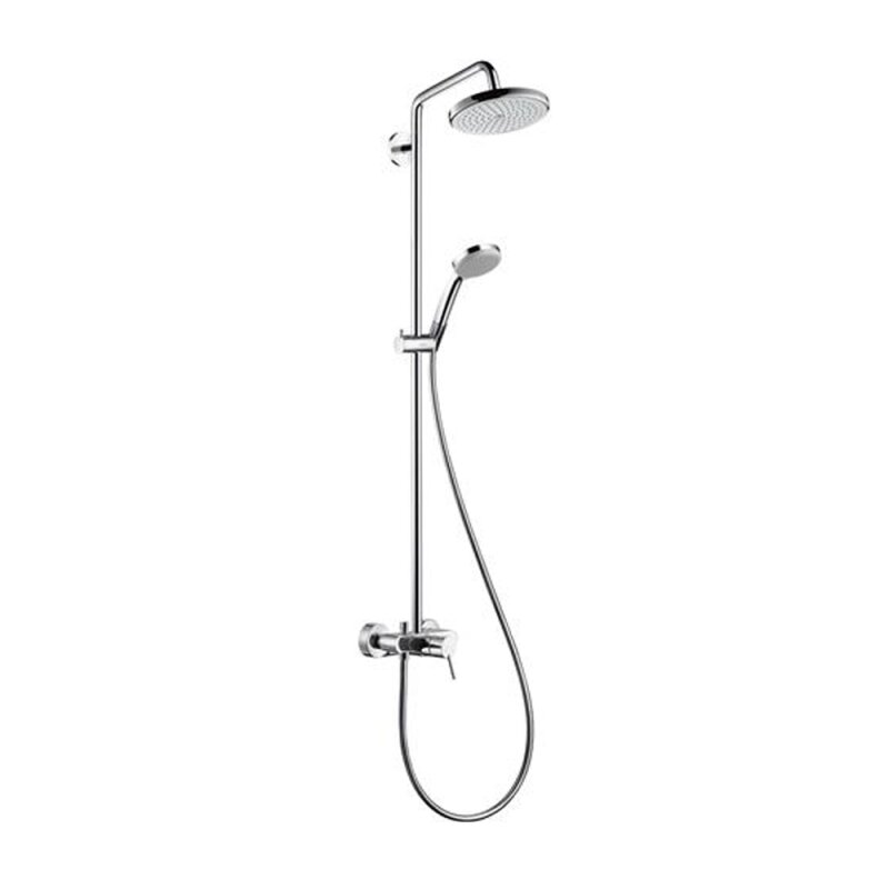 Hansgrohe Showerpipe Croma 220 fr die Dusche mit Brausemischer in chrom