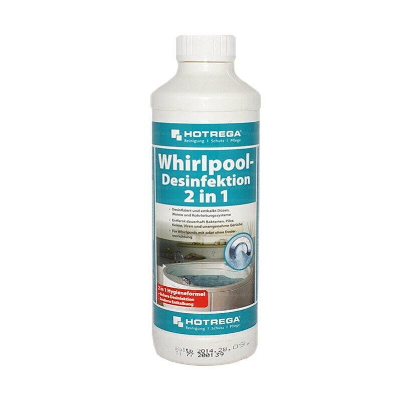 Hotrega Whirlpool-Desinfektion 2 in1 500 ml Flasche (Konzentrat)- H150200 unter Installation > Reinigungsmittel