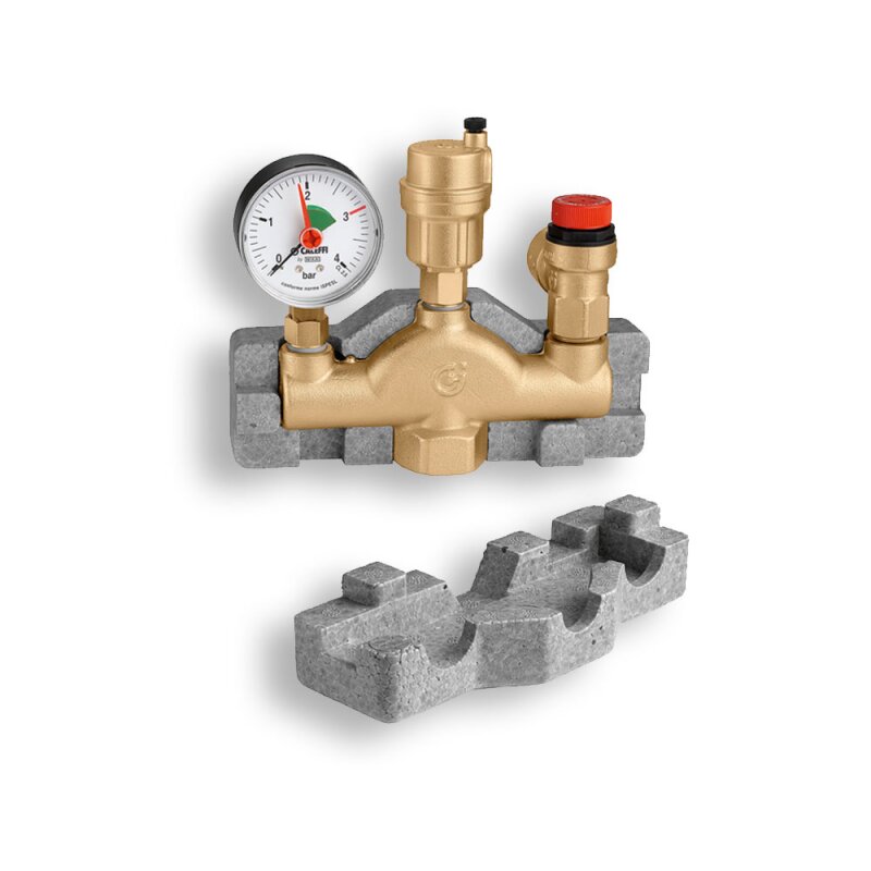 Kessel-Sicherheitsgruppe KSG - 3 bar- inkl- Sicherheitsgruppe- Manometer- Sicherheitsventil und Entlfter