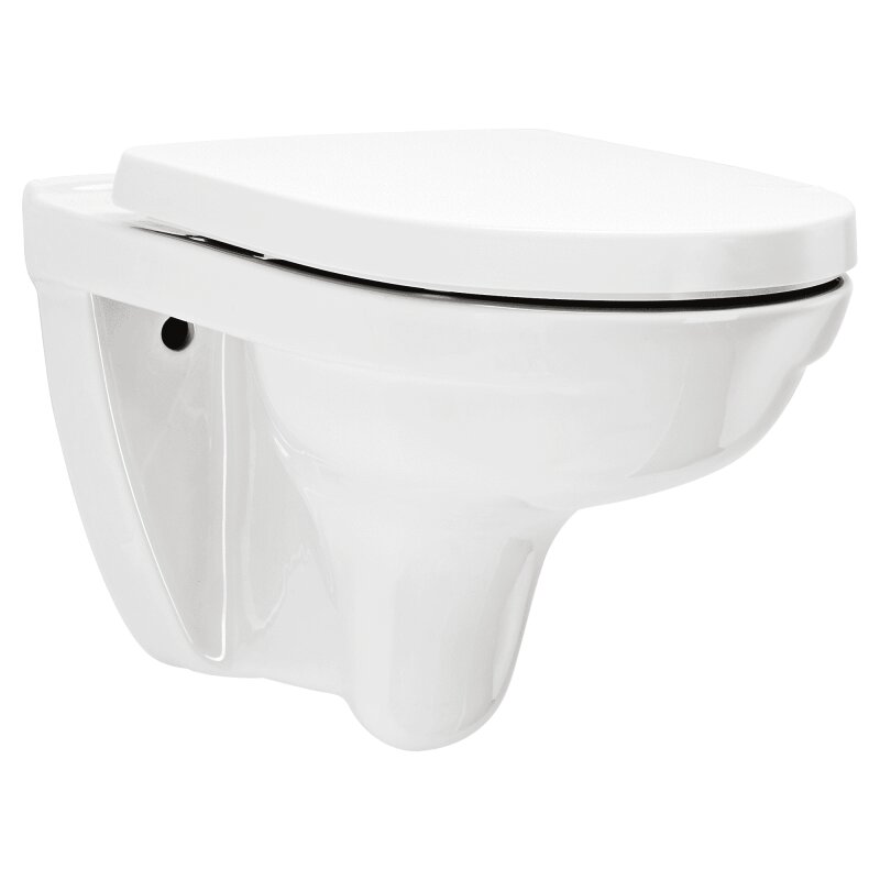 O-novo Combi-Pack Wand-Tiefspl-WC- mit DirectFlush- WC-Sitz mit Quick Release und Absenkautomatik- weiss