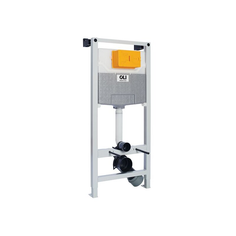 OLI120 Sanitrblock fr Wand-WC- 115cm- Bettigung von vorne