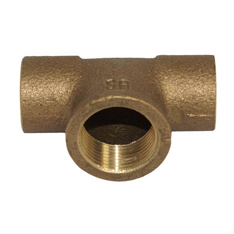 Rotguss Ltfitting T-Stck 22mm x 1-2 x 22mm Innengewinde
