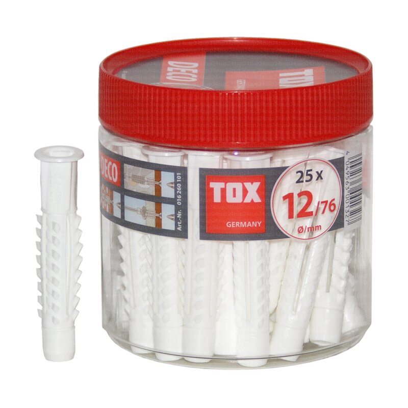 TOX DECO 12 - 76 Allzweckdbel Inhalt 25 Stck unter Installation > Rohrbefestigung