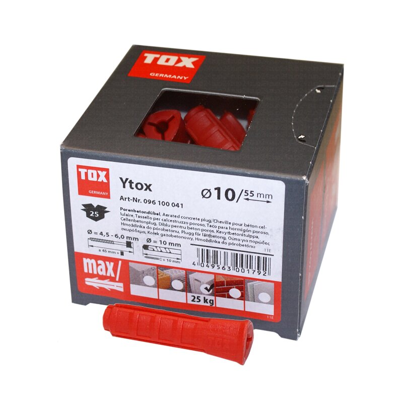 TOX YTOX M12 - 60 Porenbetondbel Inhalt 20 Stck