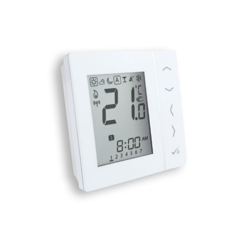 VS20WRF 4 in 1 digitaler Funk Raumthermostat weiss battariebetrieben