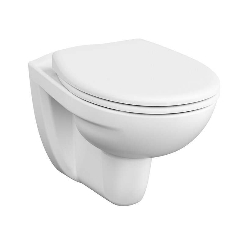 Wand-Tiefspül-WC- weiss- spülrandlos- mit Hygienebeschichtung